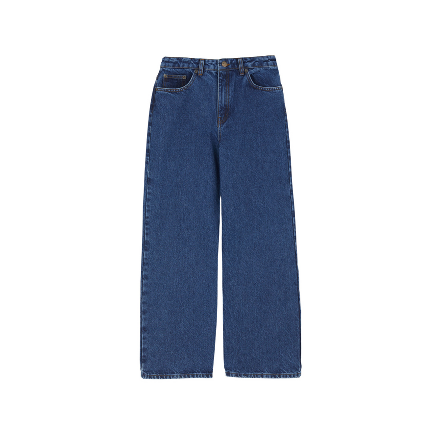 Skall Studio • Willow Wide Leg Jeans • Mid Blue Denim