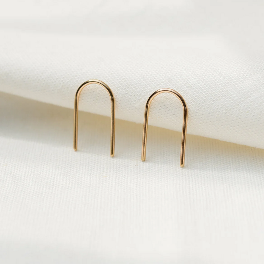 Studio Adorn • Arch Pin Earrings • Gold