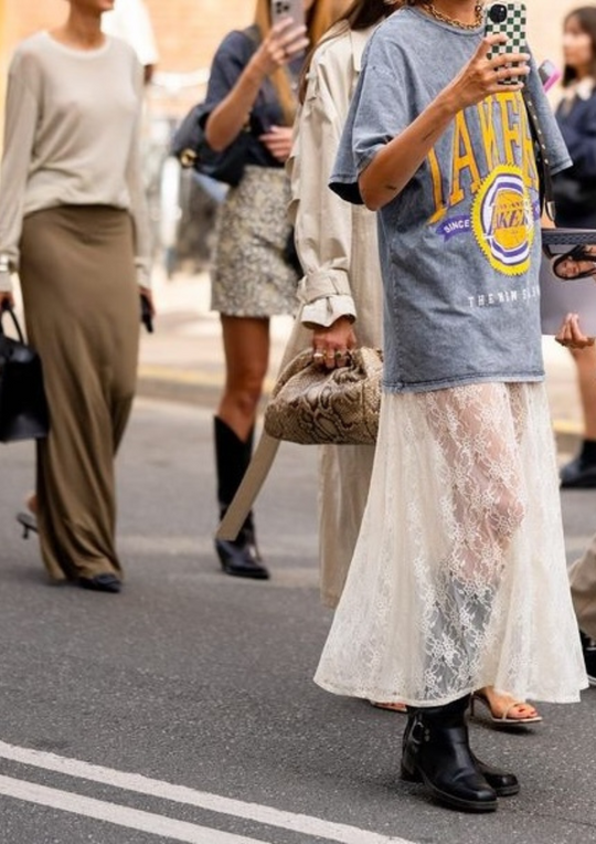 A group of women are walking 