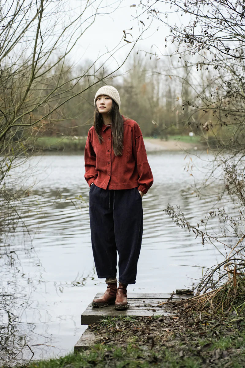Beaumont Organic • Cedar Corduroy Trousers • Night Sky Navy