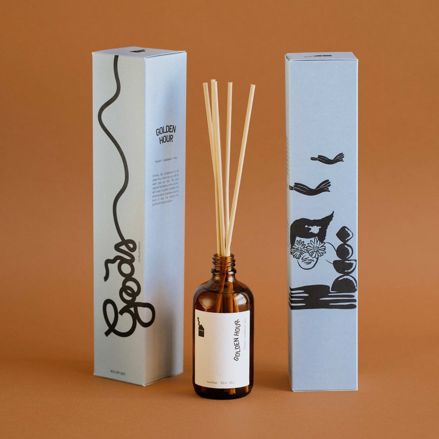 Goods  • Golden Hour Diffuser • Sandalwood, Mandarin & Moss