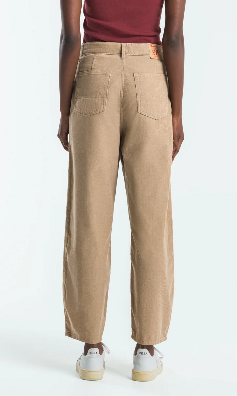 Kings Of Indigo • Leila Cord Trousers • Silver Mink