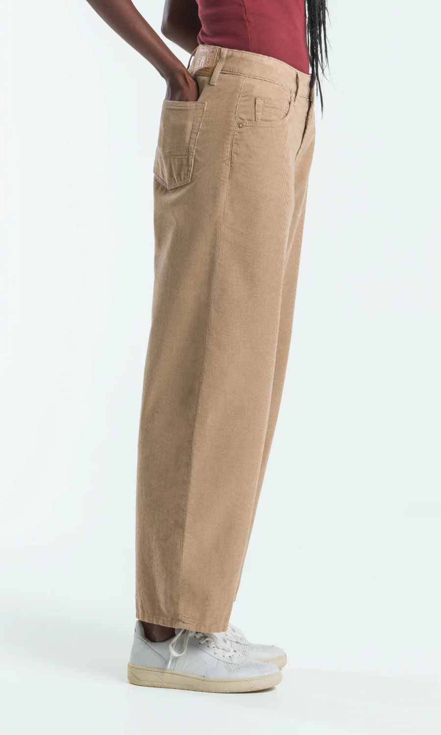 Kings Of Indigo • Leila Cord Trousers • Silver Mink