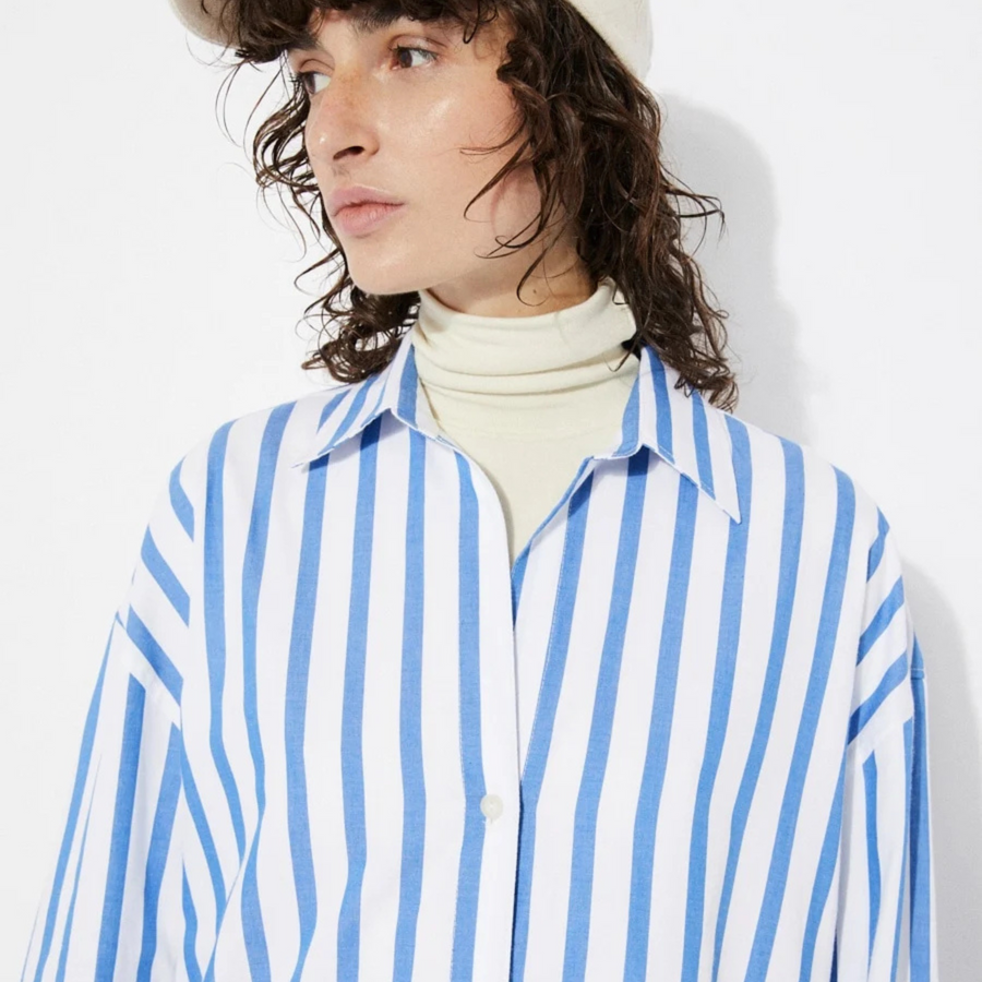 Rita Row • Midi Shirt • Blue/White Stipes