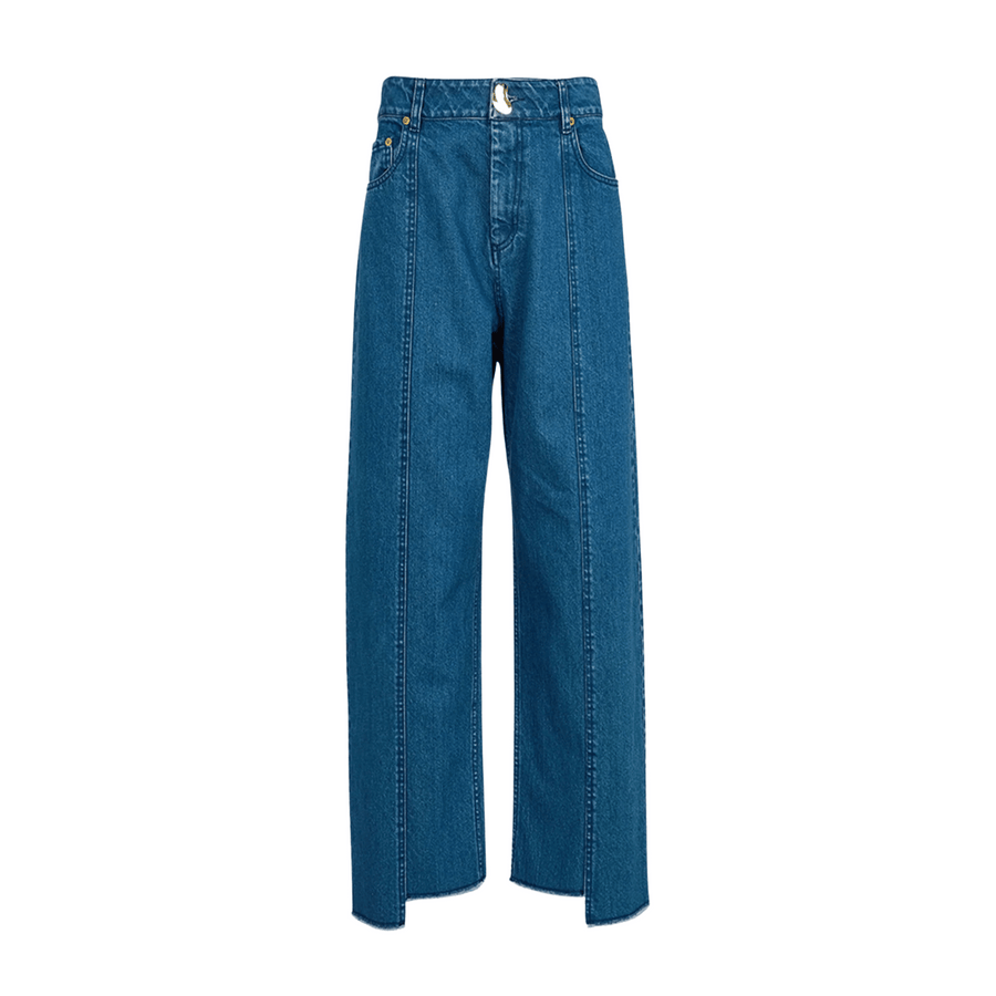 AKYN • Sol Straight Jeans • Mid-Wash Blue