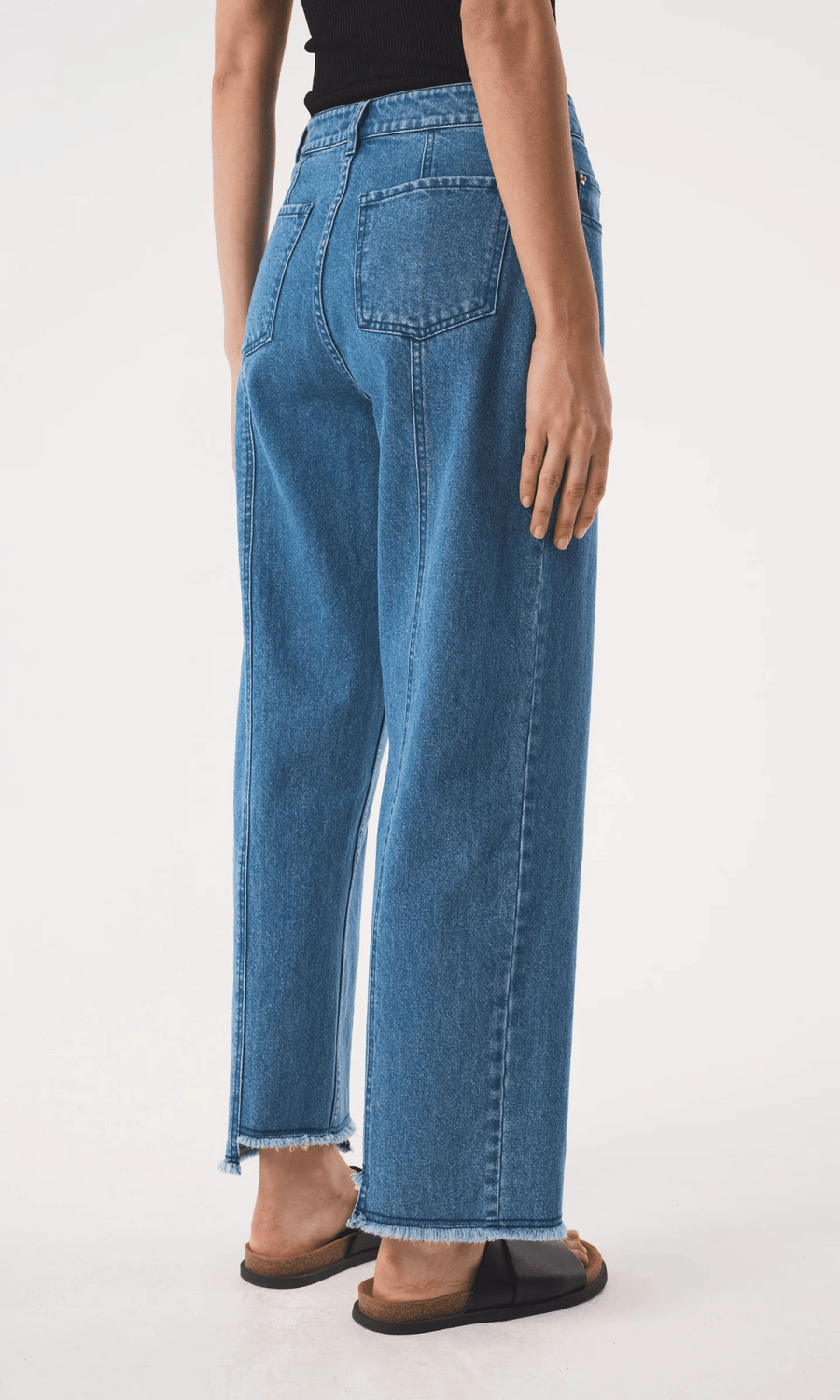 AKYN • Sol Straight Jeans • Mid-Wash Blue