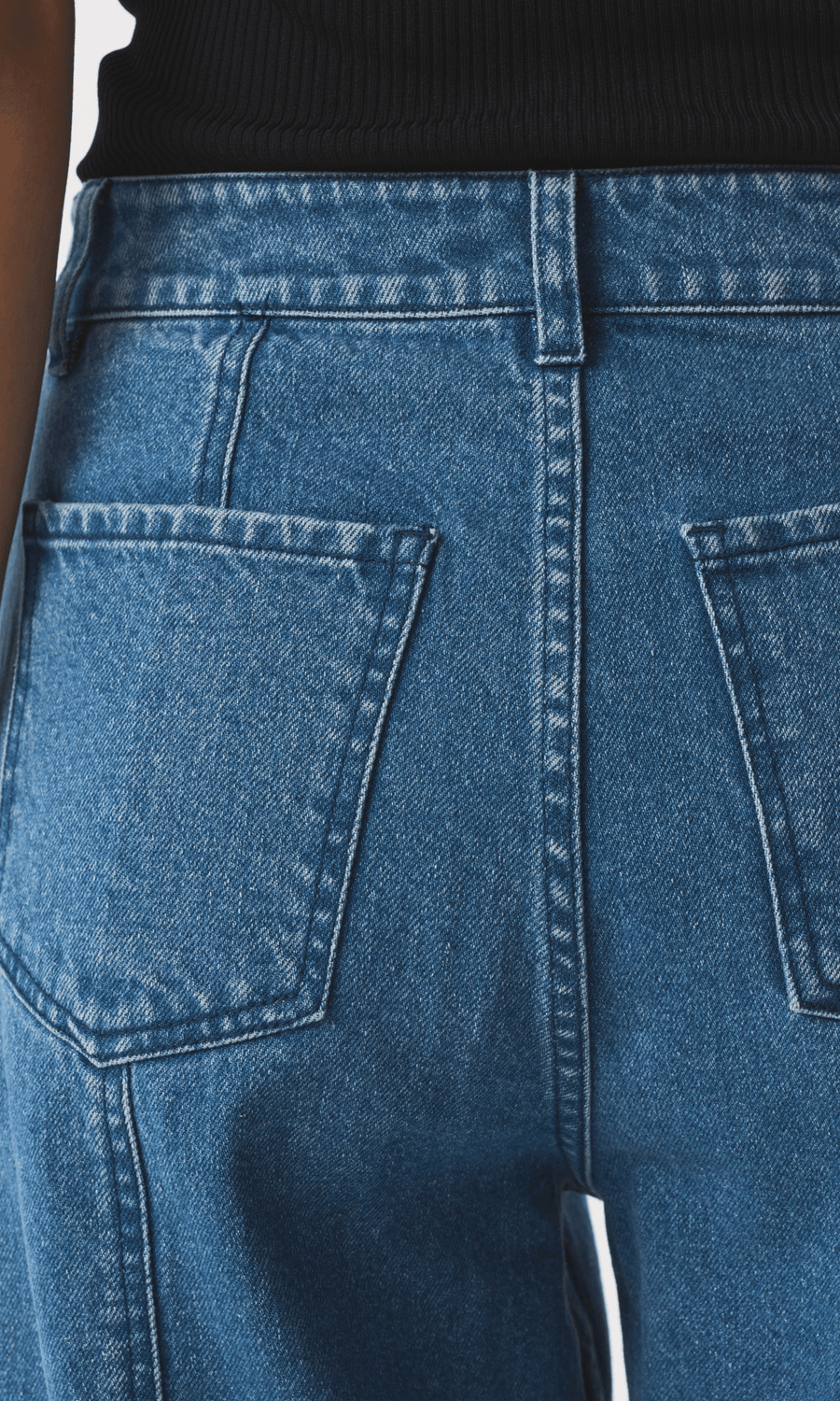 AKYN • Sol Straight Jeans • Mid-Wash Blue