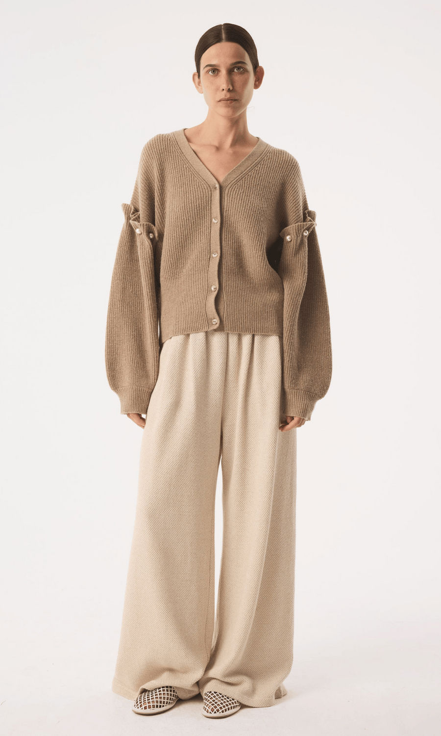 AKYN • Zelia Cardigan • Oatmeal
