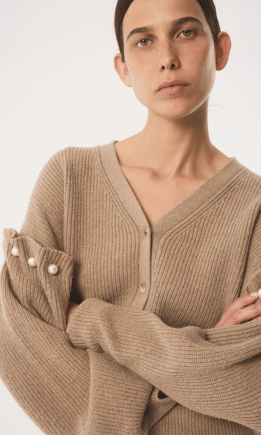 AKYN • Zelia Cardigan • Oatmeal