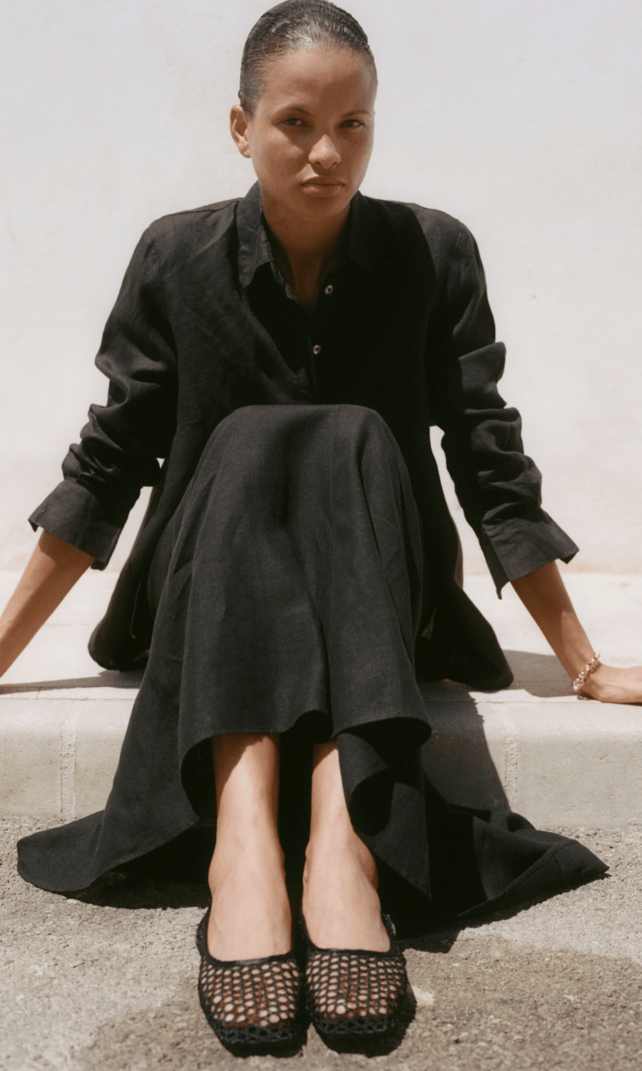 arkitaip • Gina Oversized Shirt • Black