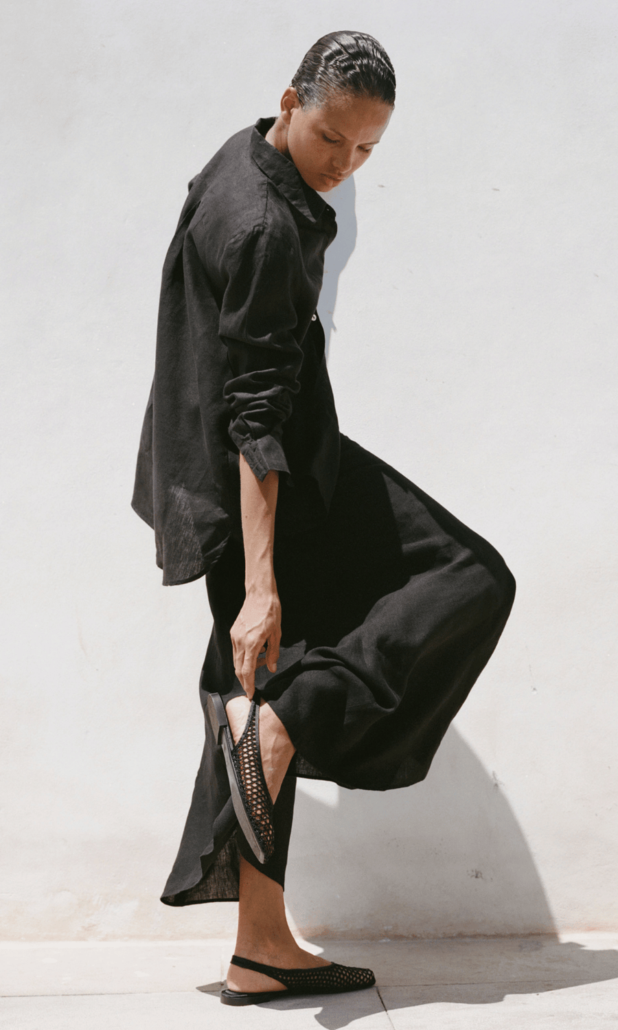 arkitaip • Gina Oversized Shirt • Black
