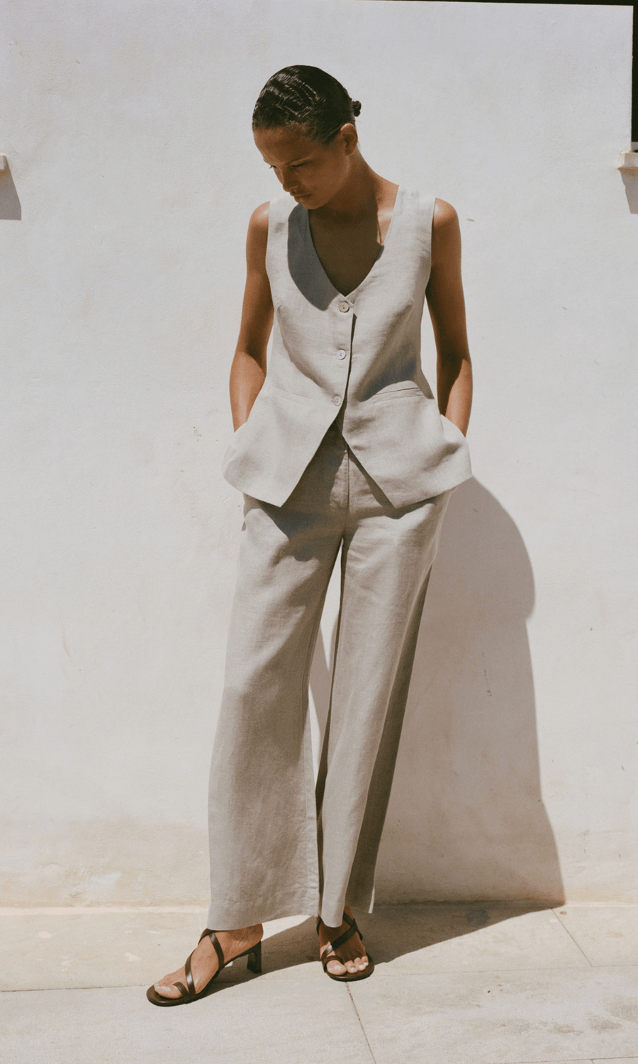 arkitaip • Willow Wide Leg Trousers • Oatmeal