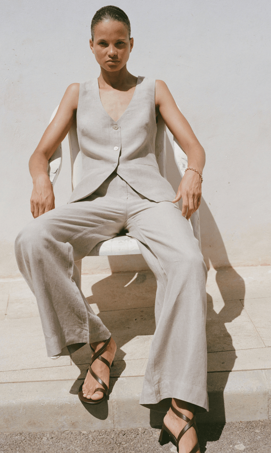arkitaip • Willow Wide Leg Trousers • Oatmeal