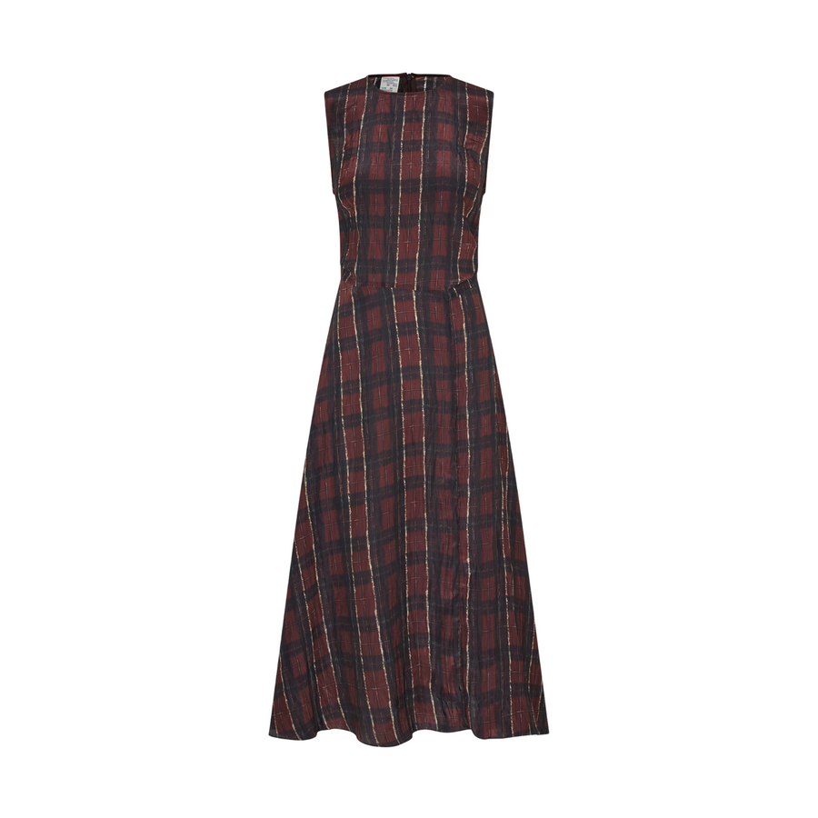Baum und Pferdgarten • Atina Dress • Dark Red Check