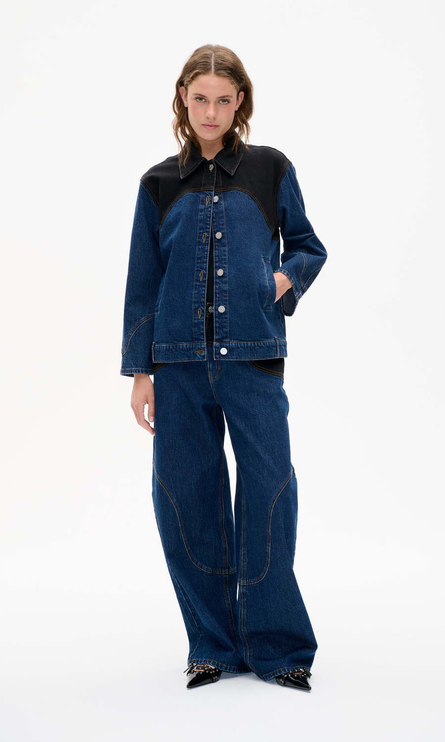 Baum Und Pferdgarten • Bayson Jacket • Blue/Black Denim