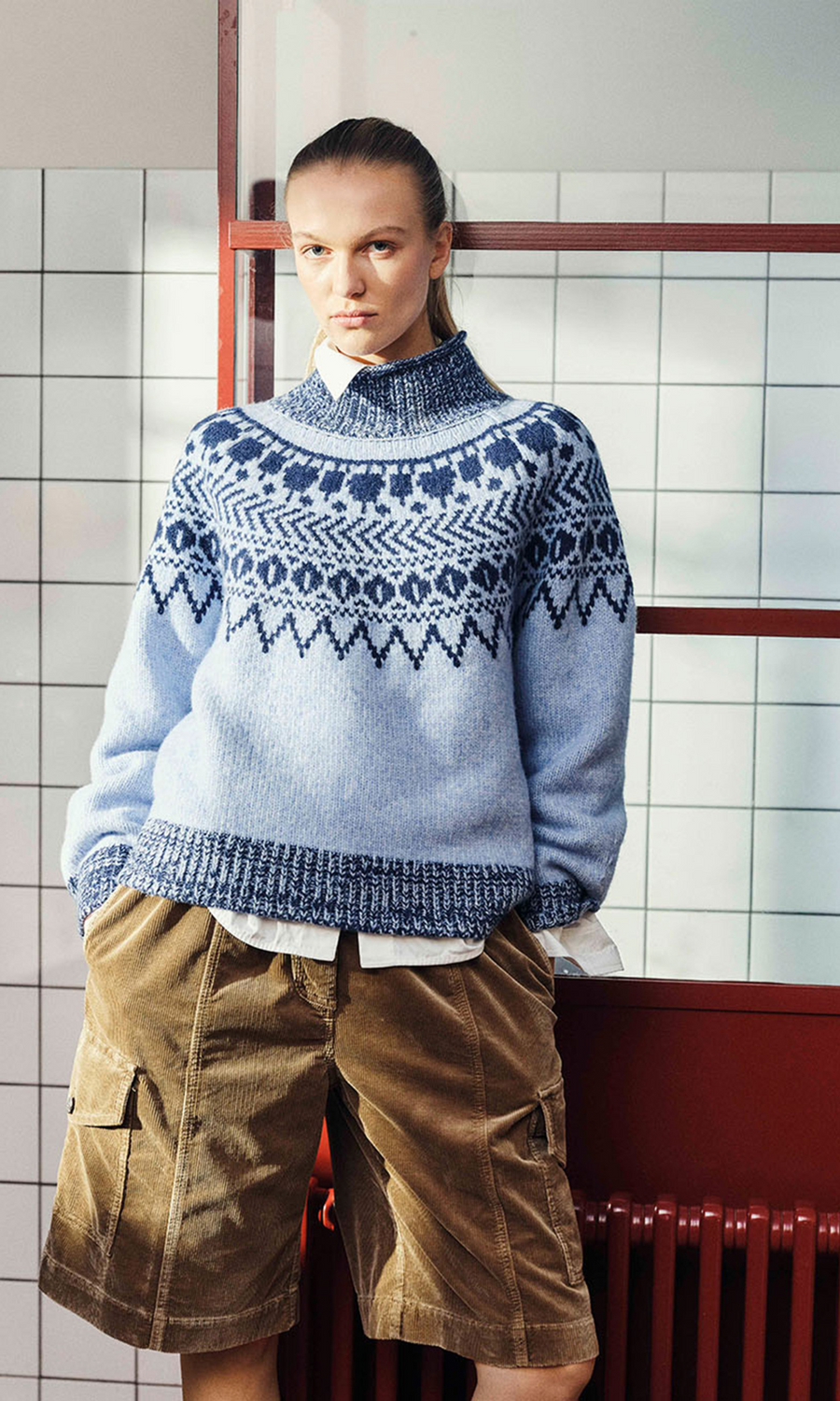 Baum und Pferdgarten • Ciana Sweater • Blue Fair Isle