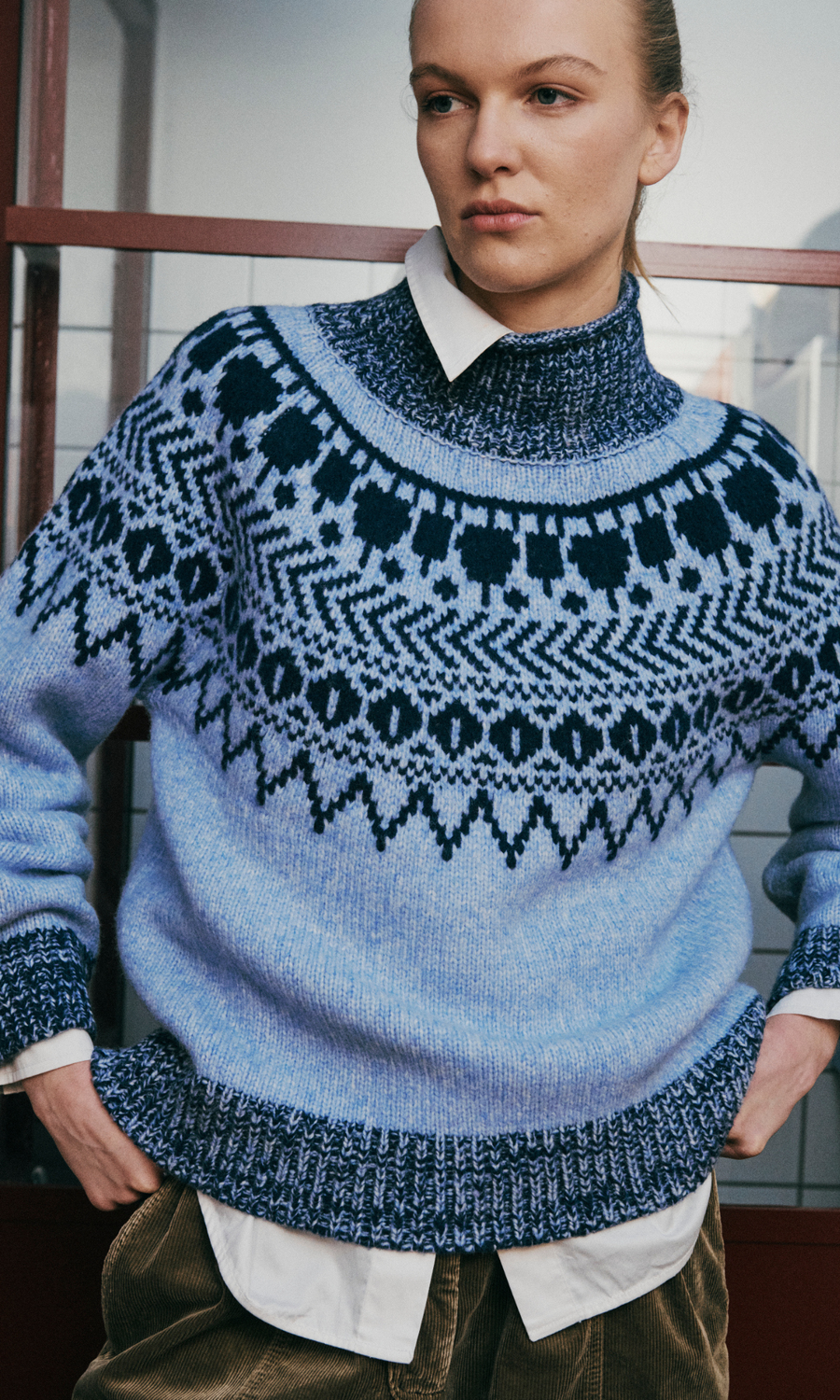 Baum und Pferdgarten • Ciana Sweater • Blue Fair Isle