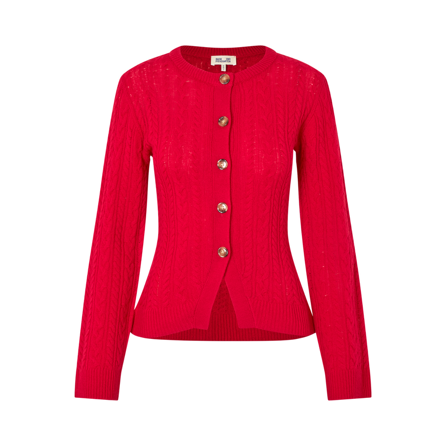 Baum und Pferdgarten • Clarah Cardigan • Crimson Red