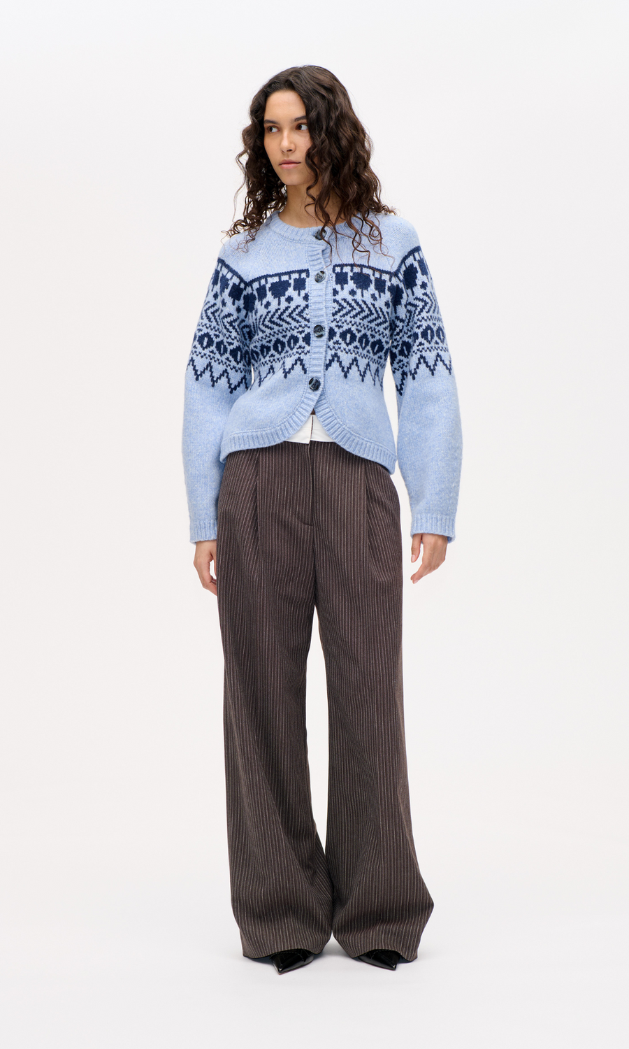 Baum und Pferdgarten • Colin Cardigan • Blue Fair Isle