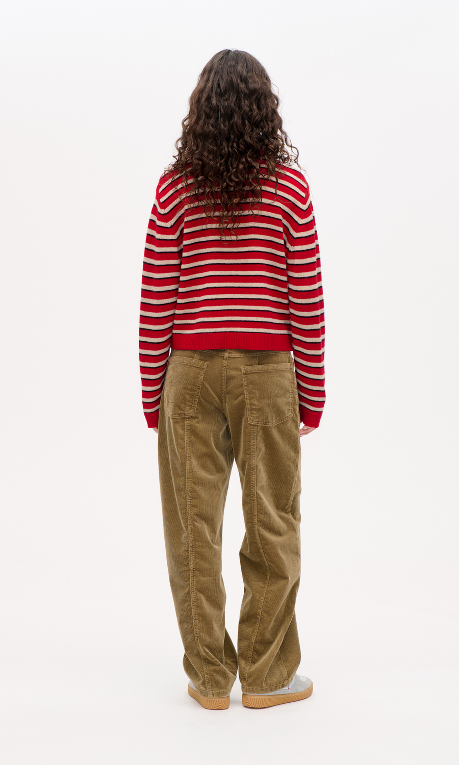 Baum und Pferdgarten • Cori Sweater • Crimson Red Stripe