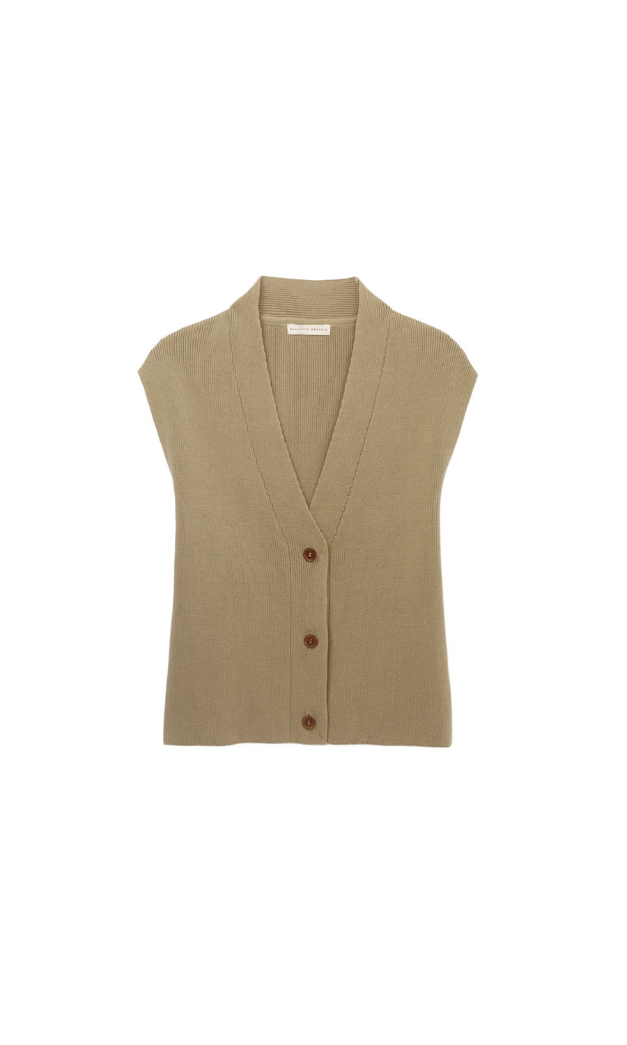 Beaumont Organic • Aila Knitted Vest • Taupe