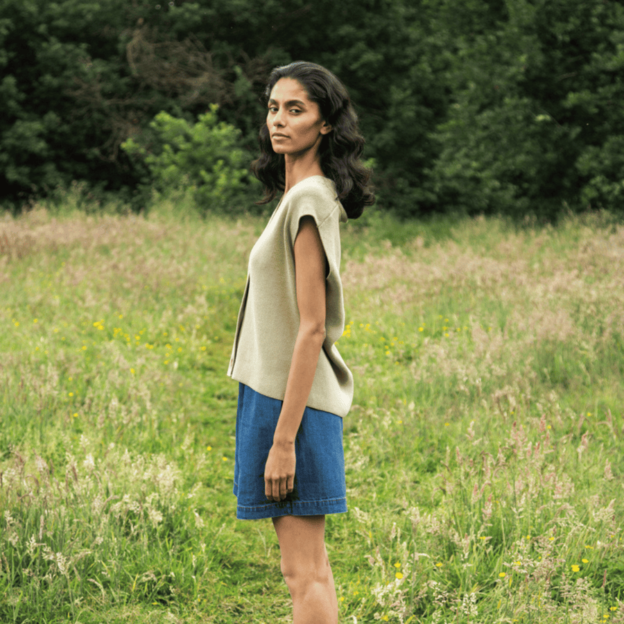 Beaumont Organic • Aila Knitted Vest • Taupe