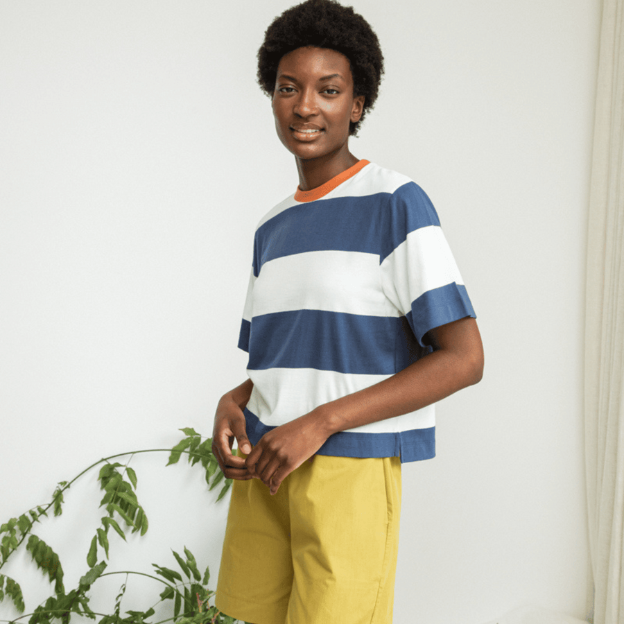 Beaumont Organic • Bay Top • Midnight/White Bold Stripe