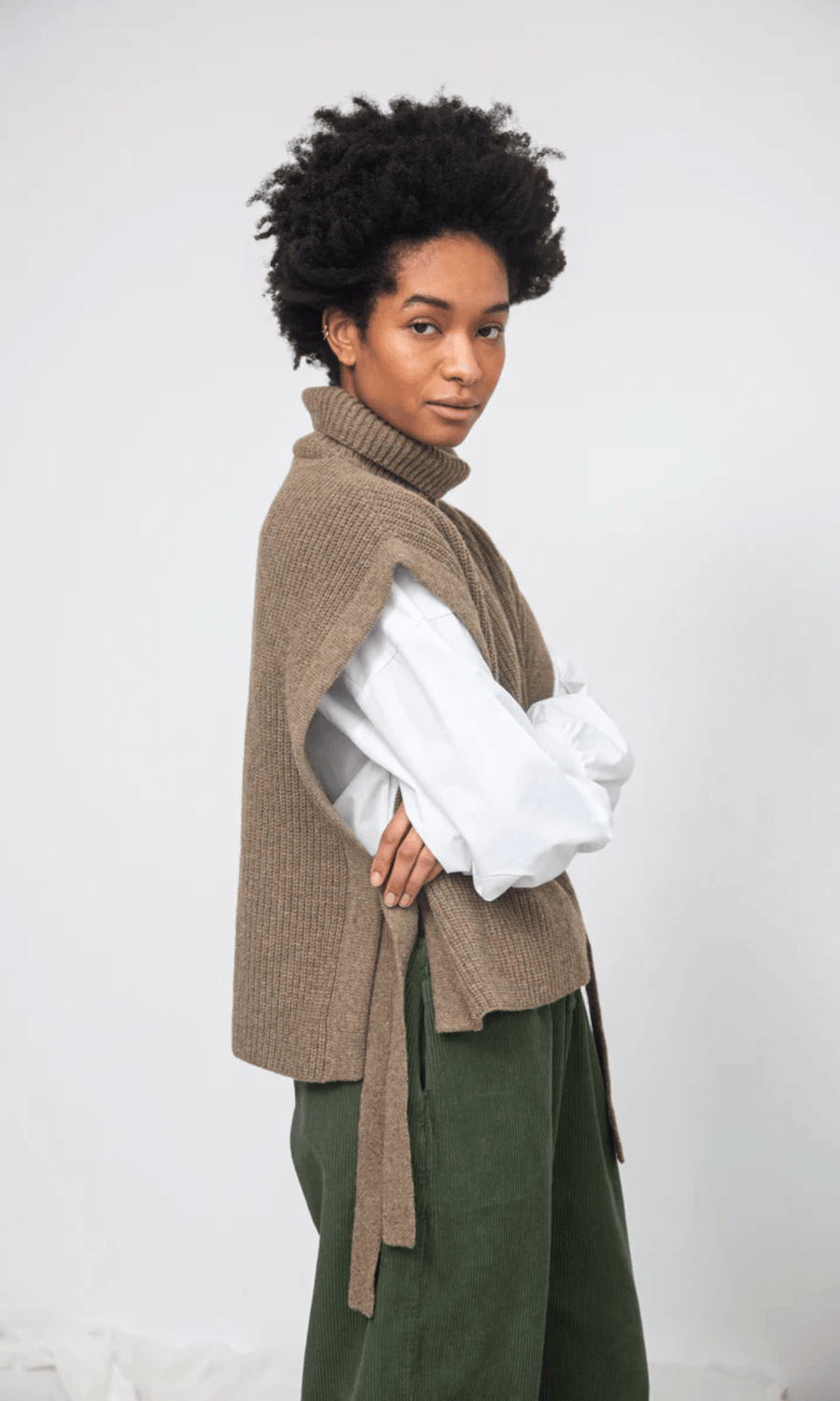 Beaumont Organic • Kanon Knitted Vest • Taupe Marl