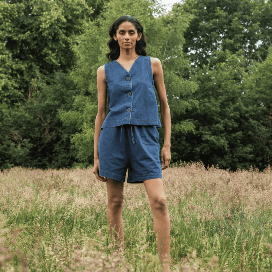 Beaumont Organic • Paola-Leigh Shorts • Mid Blue Denim