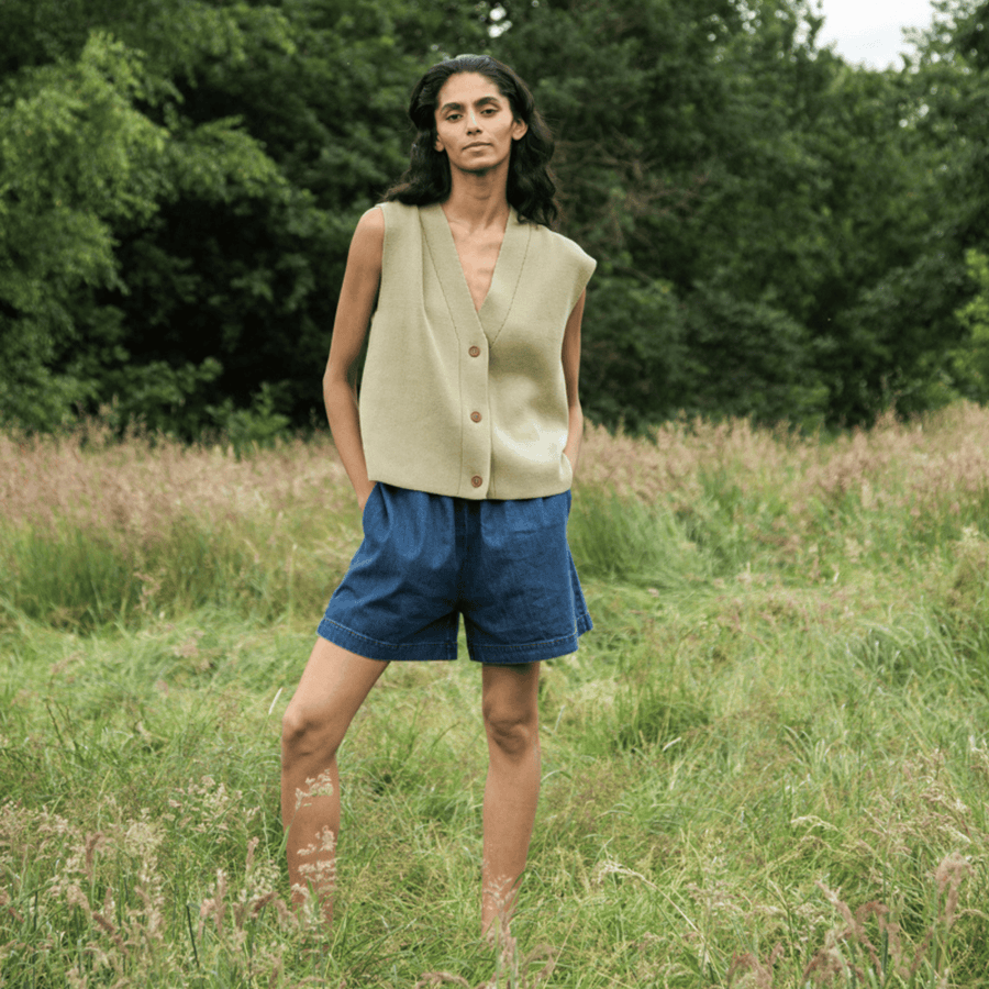 Beaumont Organic • Paola-Leigh Shorts • Mid Blue Denim