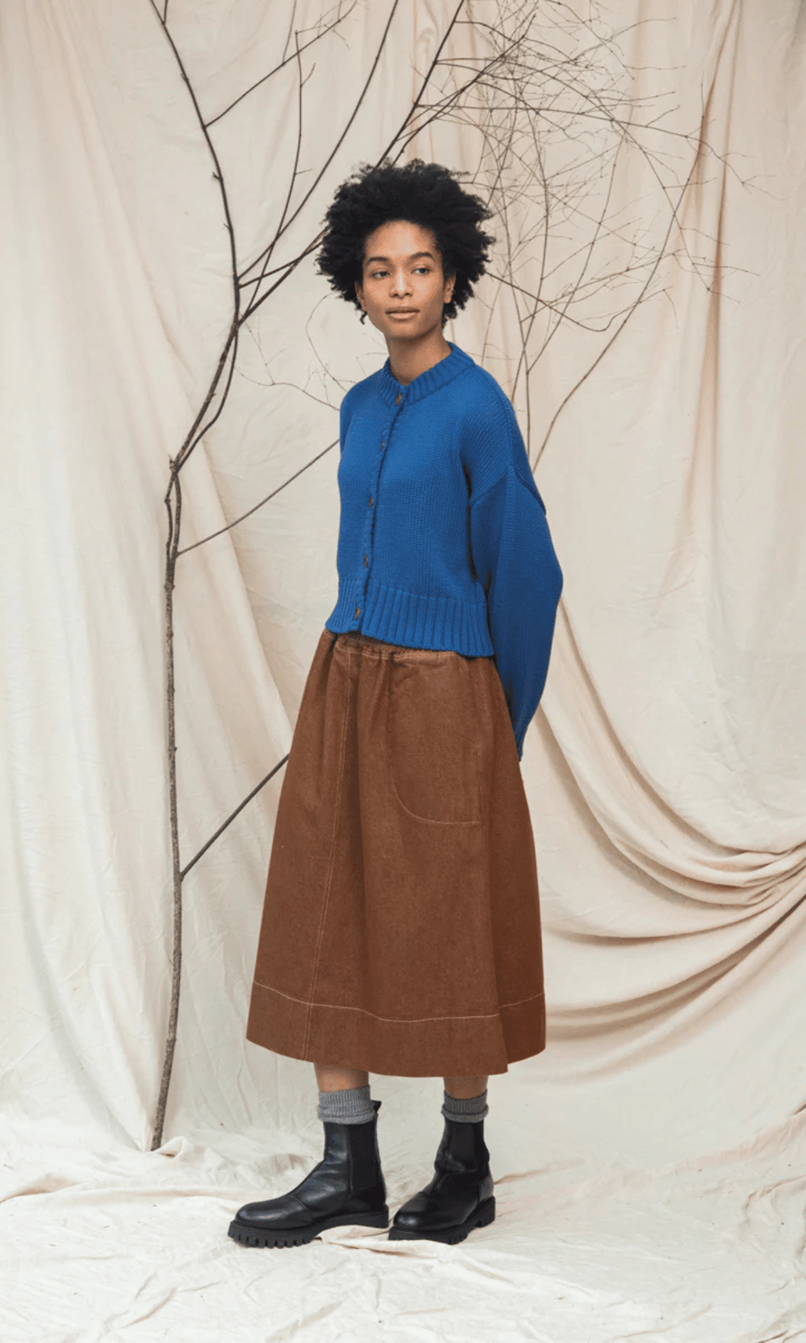 Beaumont Organic • Sugi Knitted Cardigan • Ink Blue