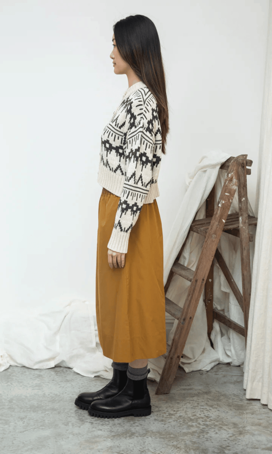 Beaumont Organic • Sugi Sue Knitted Cardigan • Ecru Marl