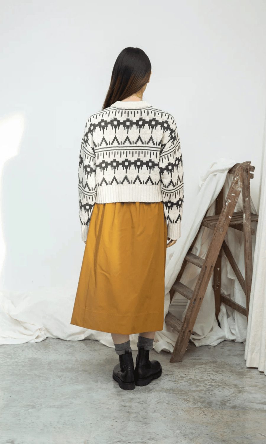 Beaumont Organic • Sugi Sue Knitted Cardigan • Ecru Marl