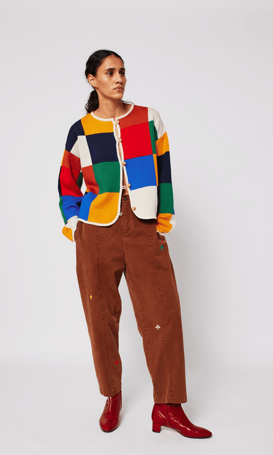 Bobo Choses • Button Cardigan • Multicolour Check