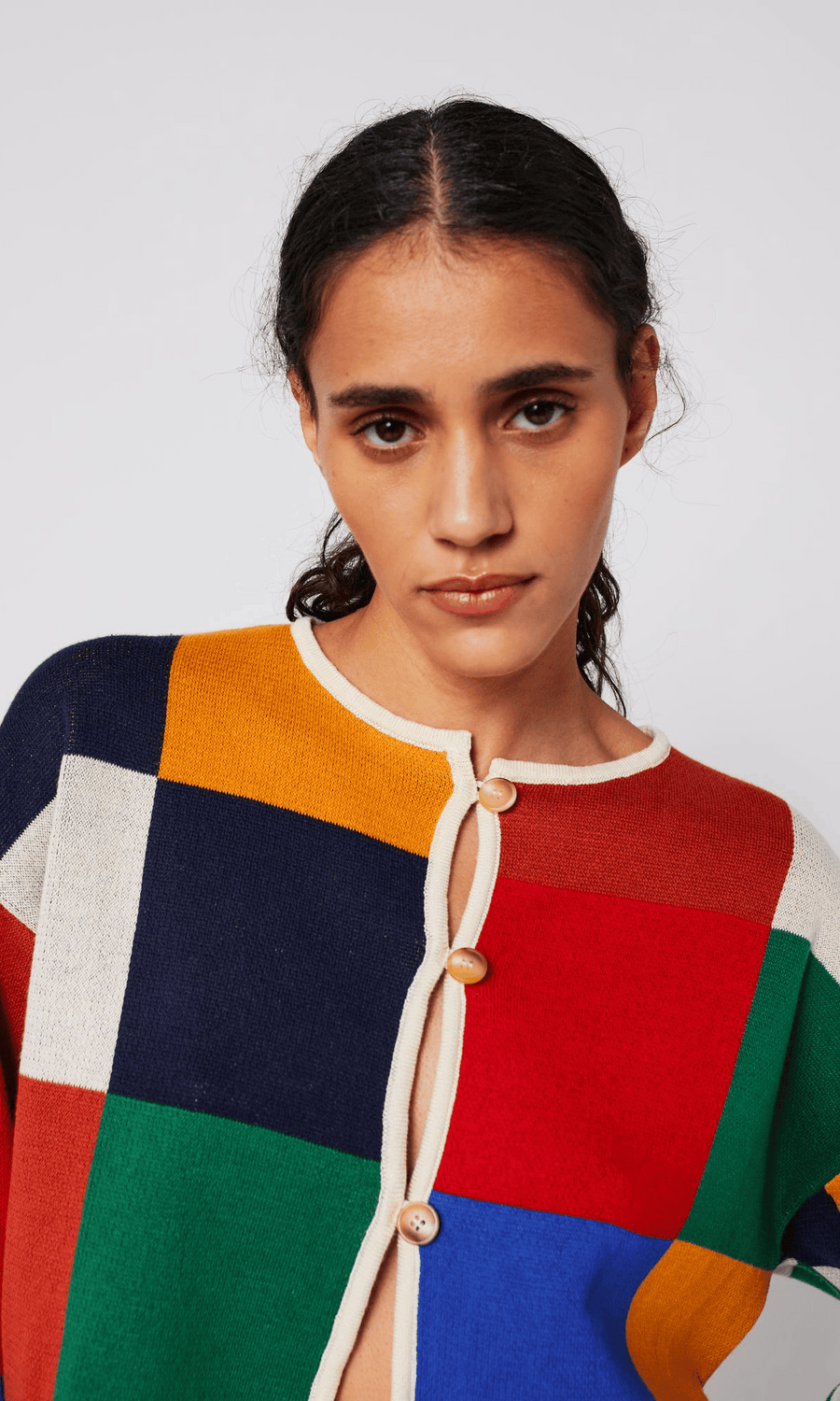 Bobo Choses • Button Cardigan • Multicolour Check