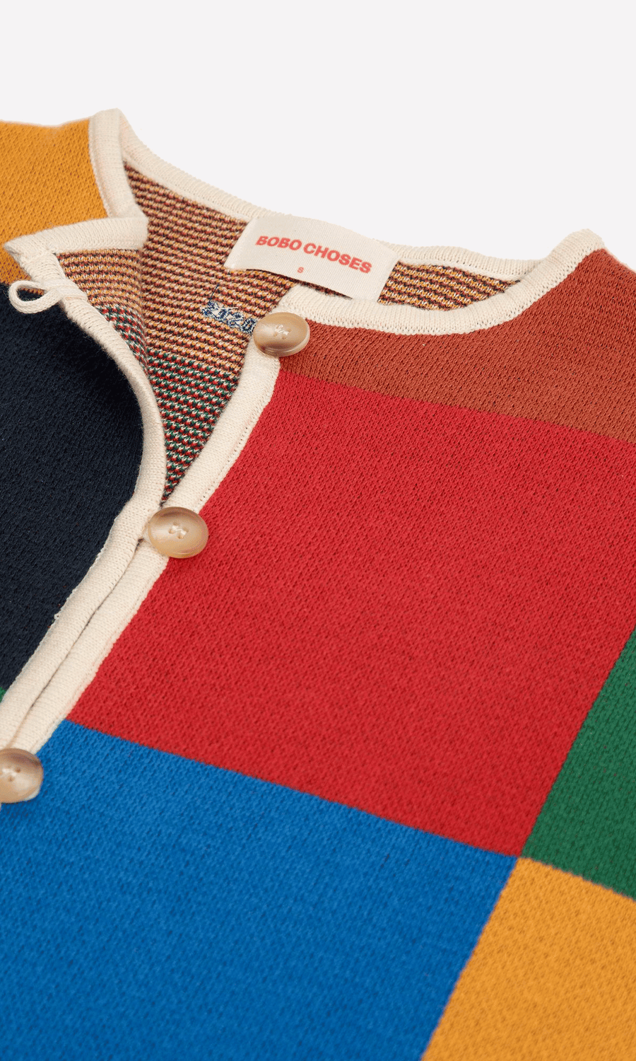Bobo Choses • Button Cardigan • Multicolour Check