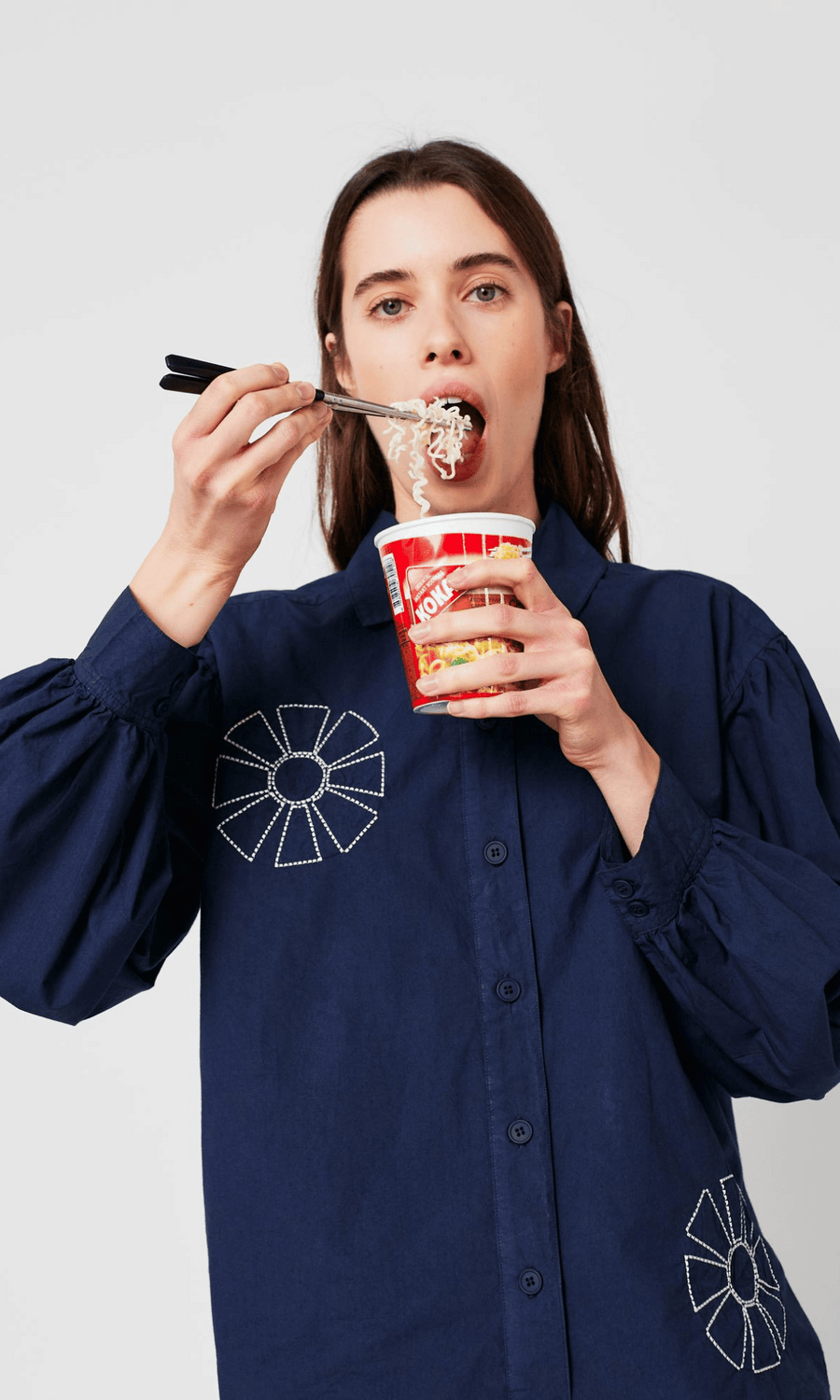 Bobo Choses • Kaleidoscope Embroidery Shirt • Navy