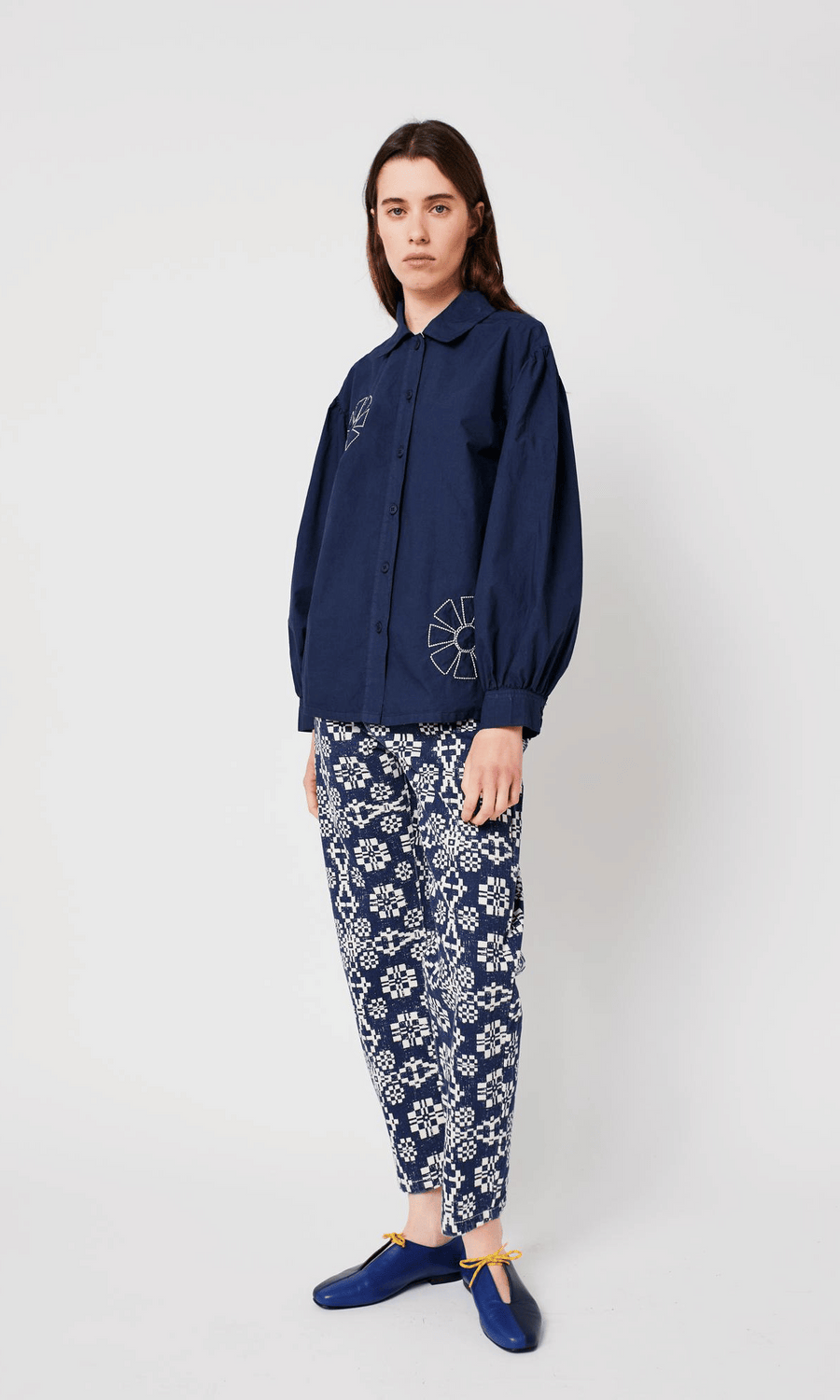 Bobo Choses • Kaleidoscope Embroidery Shirt • Navy
