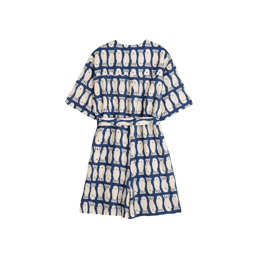 Bobo Choses • Lucky Fish Playsuit • Blue/White