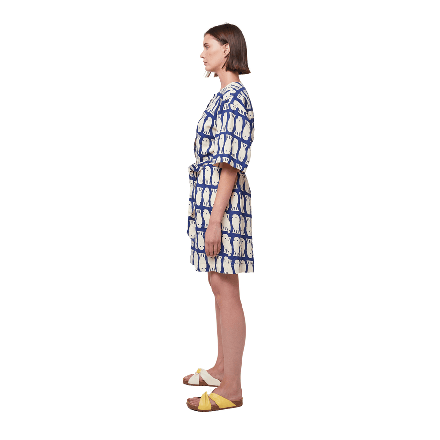 Bobo Choses • Lucky Fish Playsuit • Blue/White