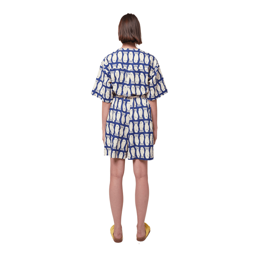 Bobo Choses • Lucky Fish Playsuit • Blue/White