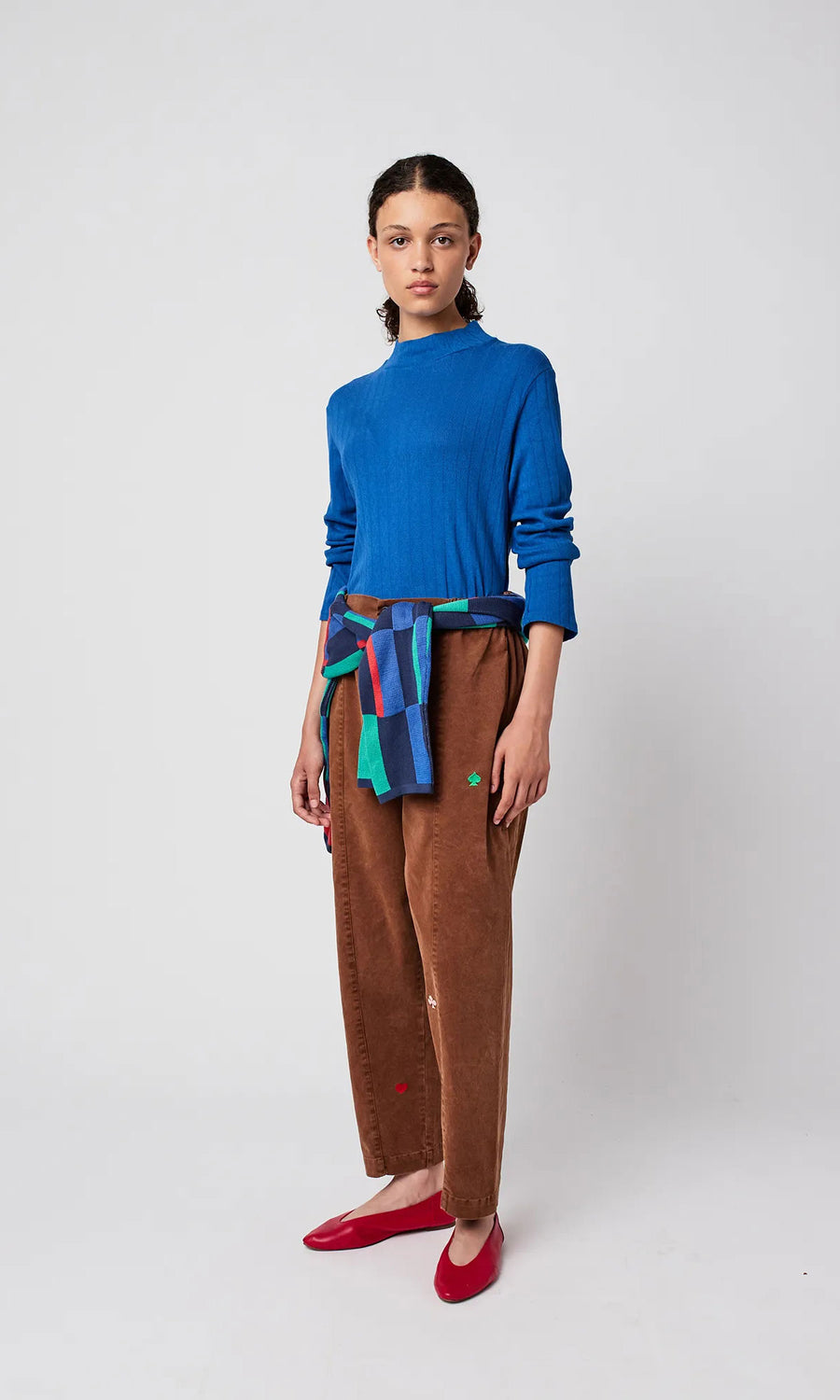 Bobo Choses • Openwork Turtle Neck T-Shirt • Blue