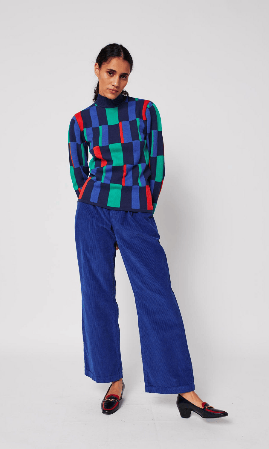 Bobo Choses • Pleated Corduroy Pants • Blue