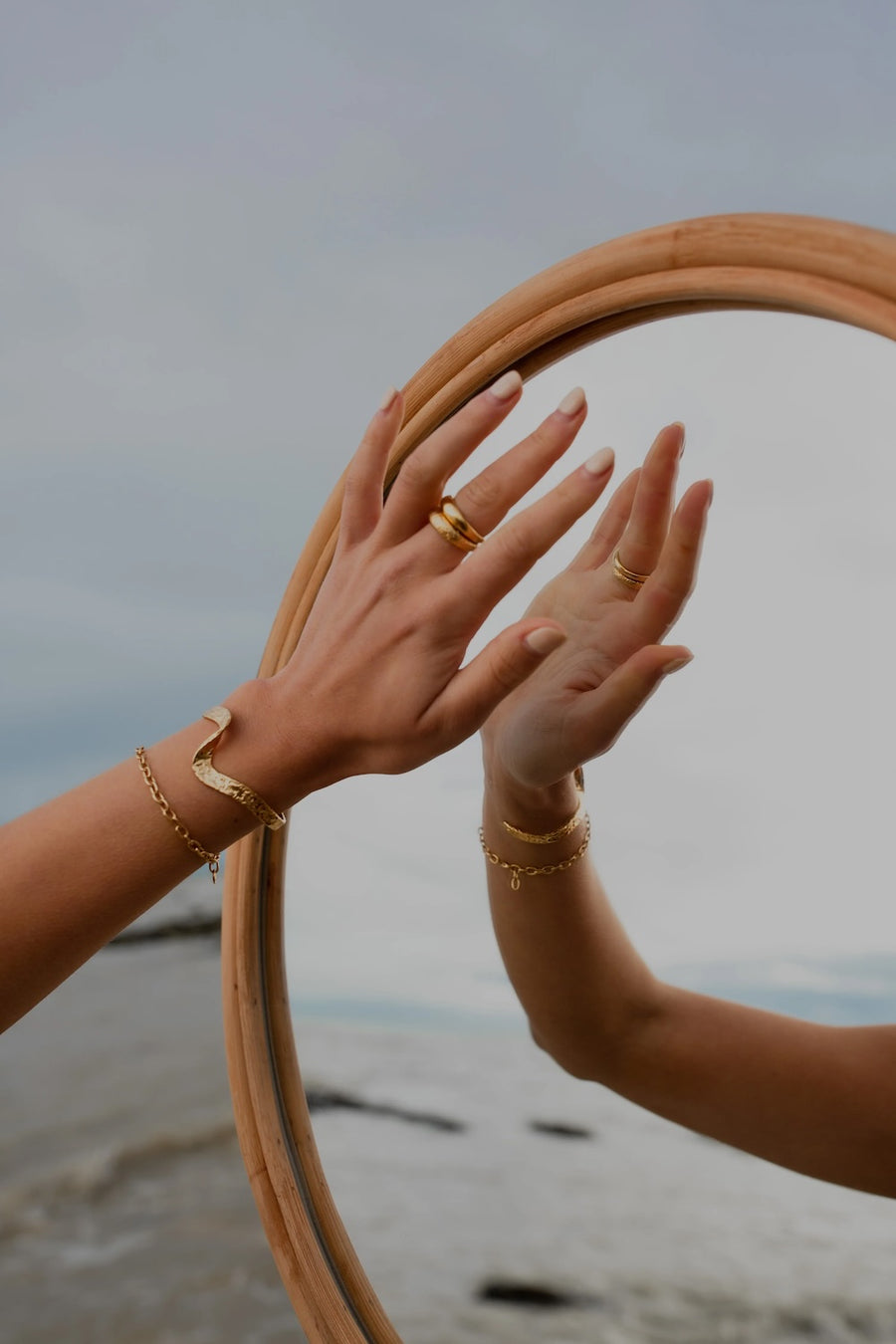 By Glaze • Wave Bangle • Gold