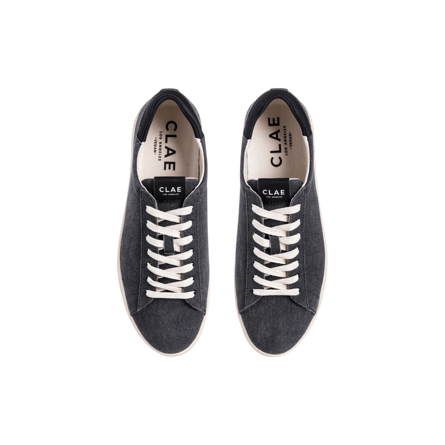 Clae • Bradley Textile Sneakers  • Black Washed Canvas