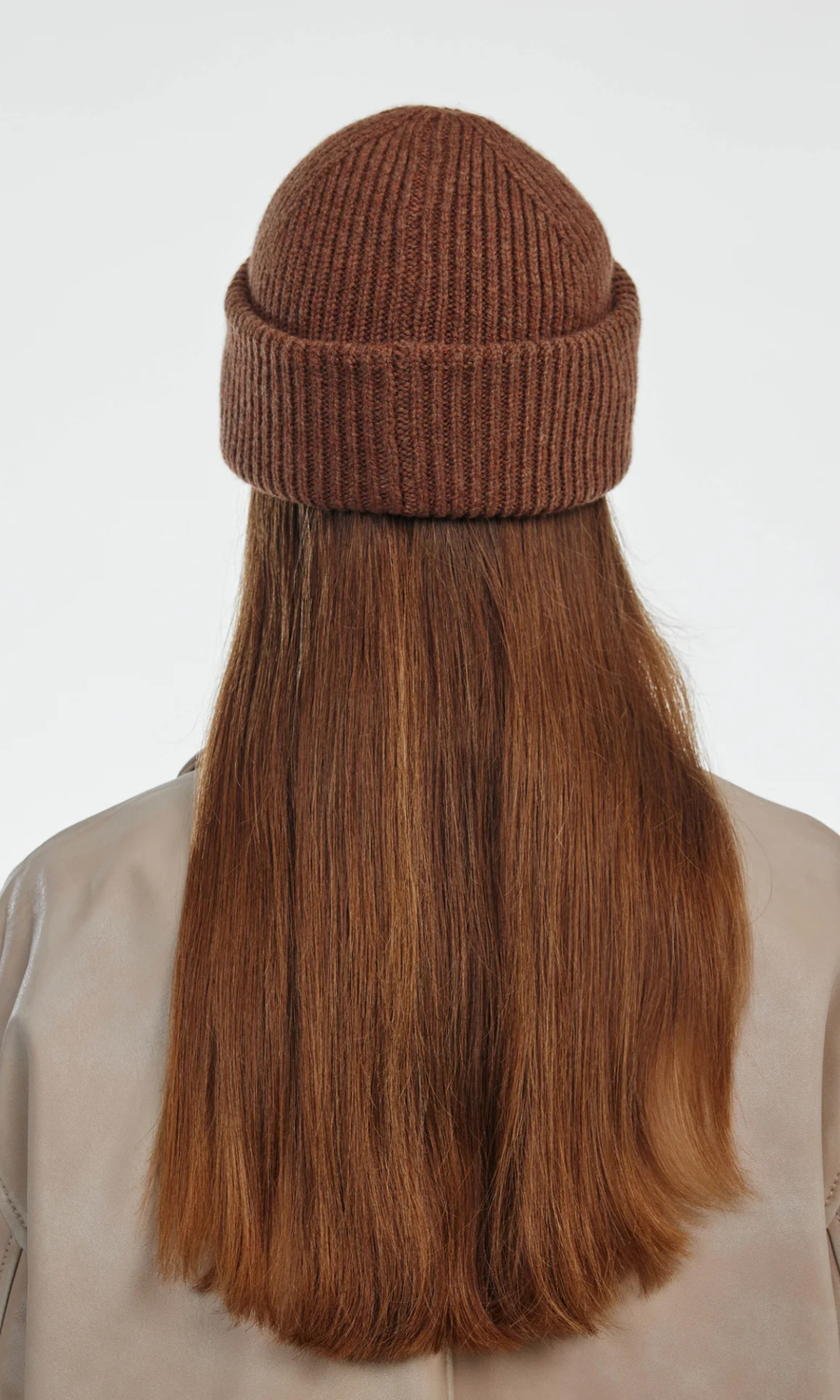 Clòimh • Chunky Soft Wool Beanie Hat • Hazelnut
