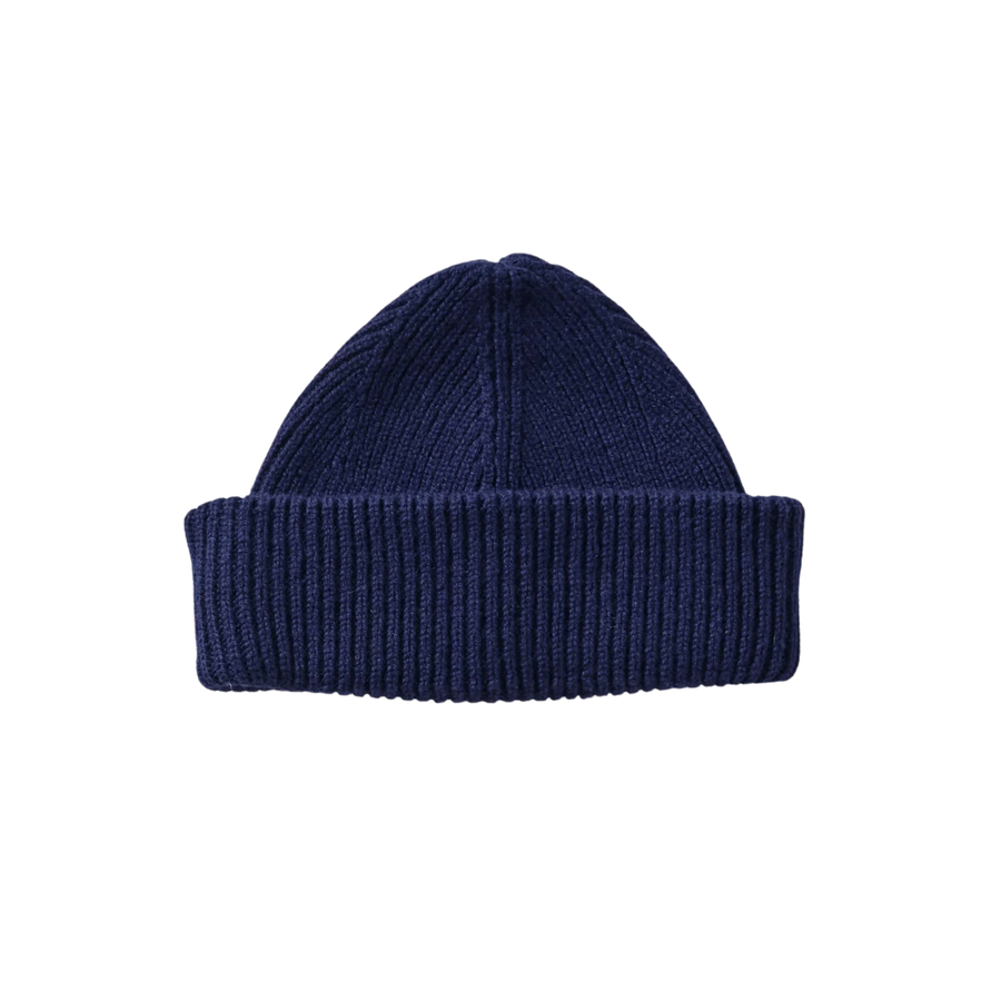 Clòimh • Chunky Soft Wool Beanie Hat • Navy