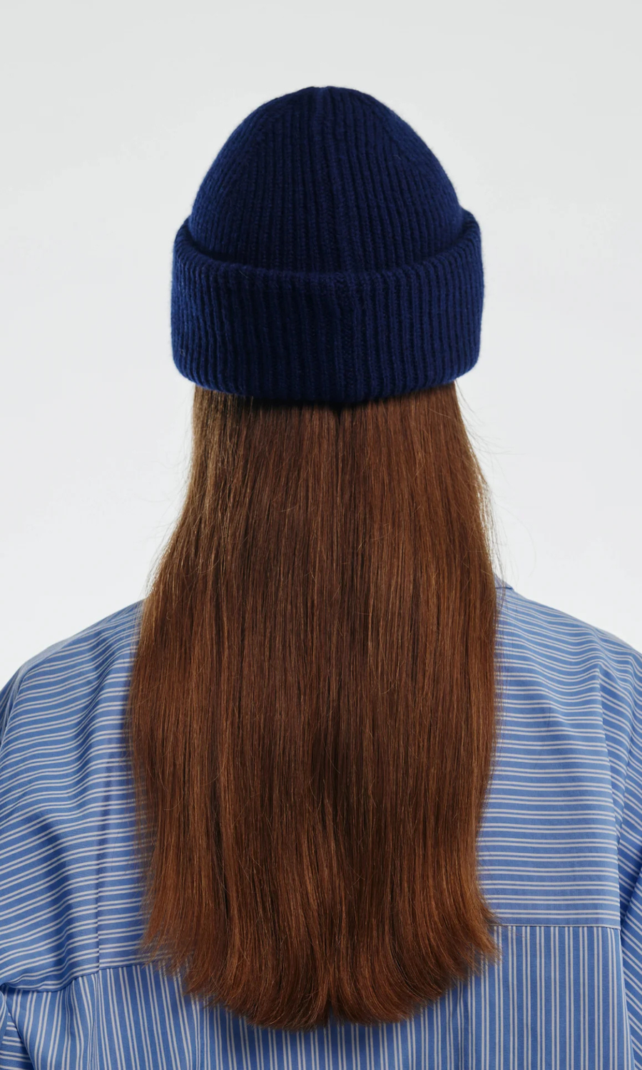 Clòimh • Chunky Soft Wool Beanie Hat • Navy