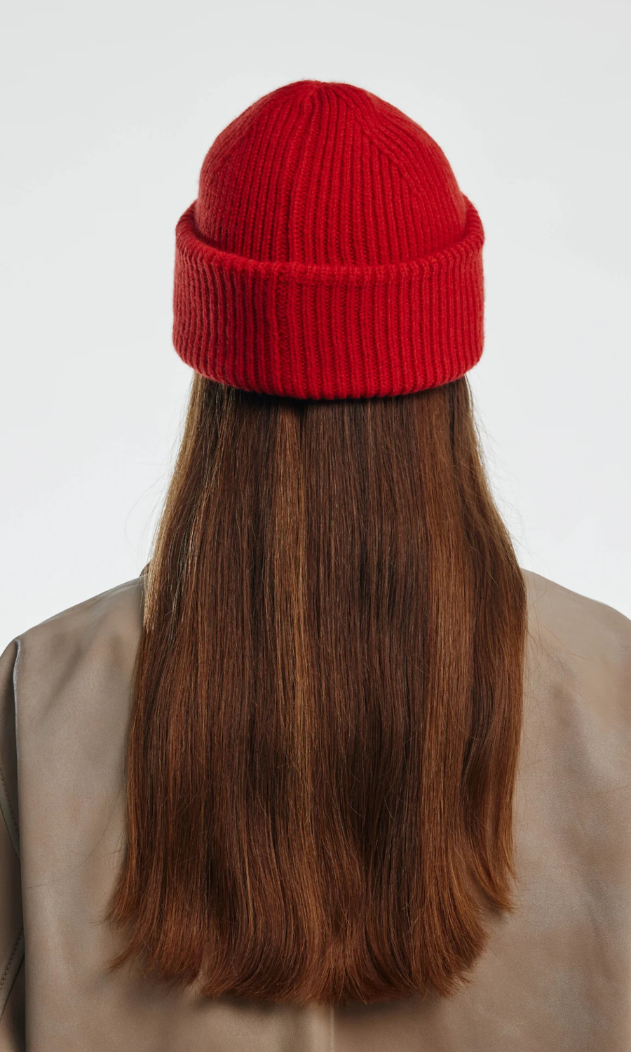 Clòimh • Chunky Soft Wool Beanie Hat • Red