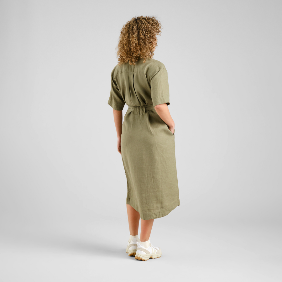 Dedicated • Ripa Shirt Dress • Leaf Green
